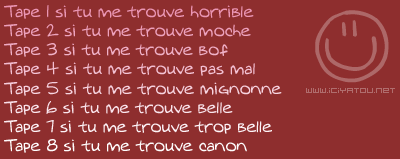 Tu me trouve komen ??